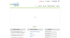 Desktop Screenshot of envisioneyeclinic.com